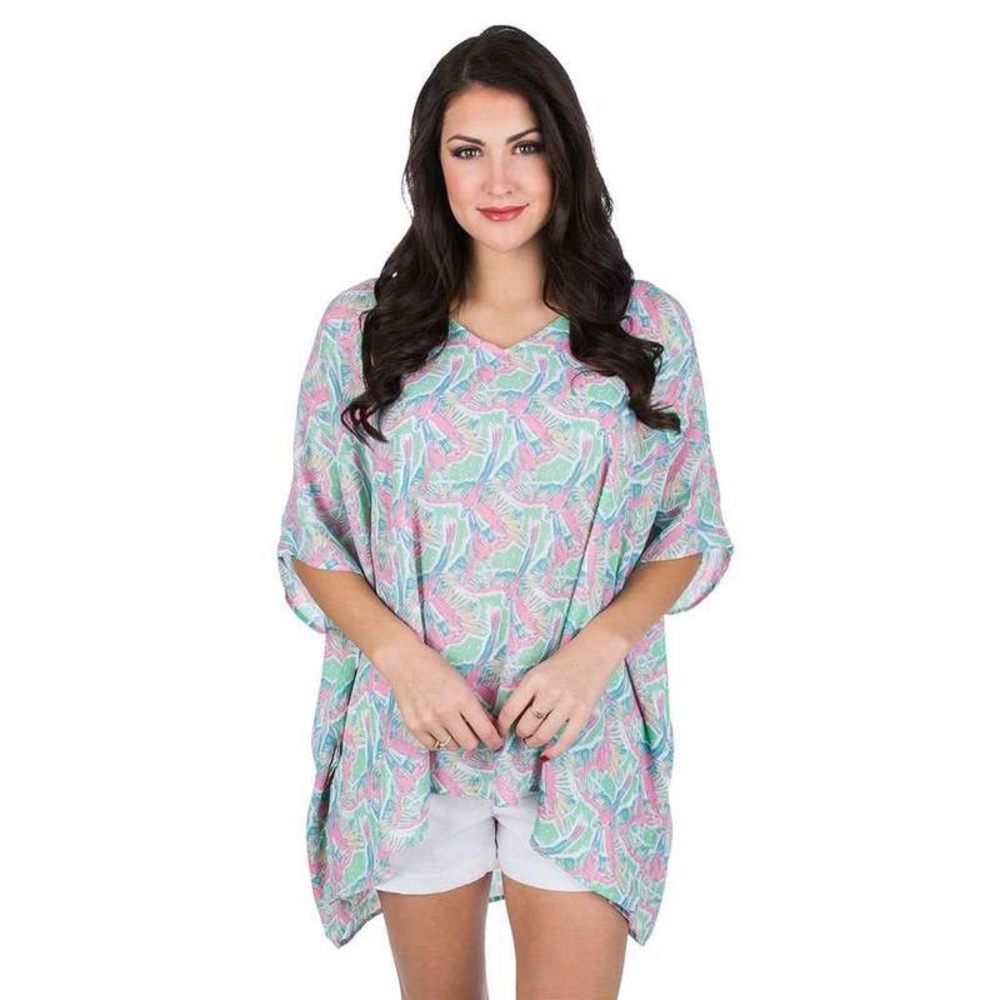 Lauren James Macawl Me Tunic NWT bird summer vacation